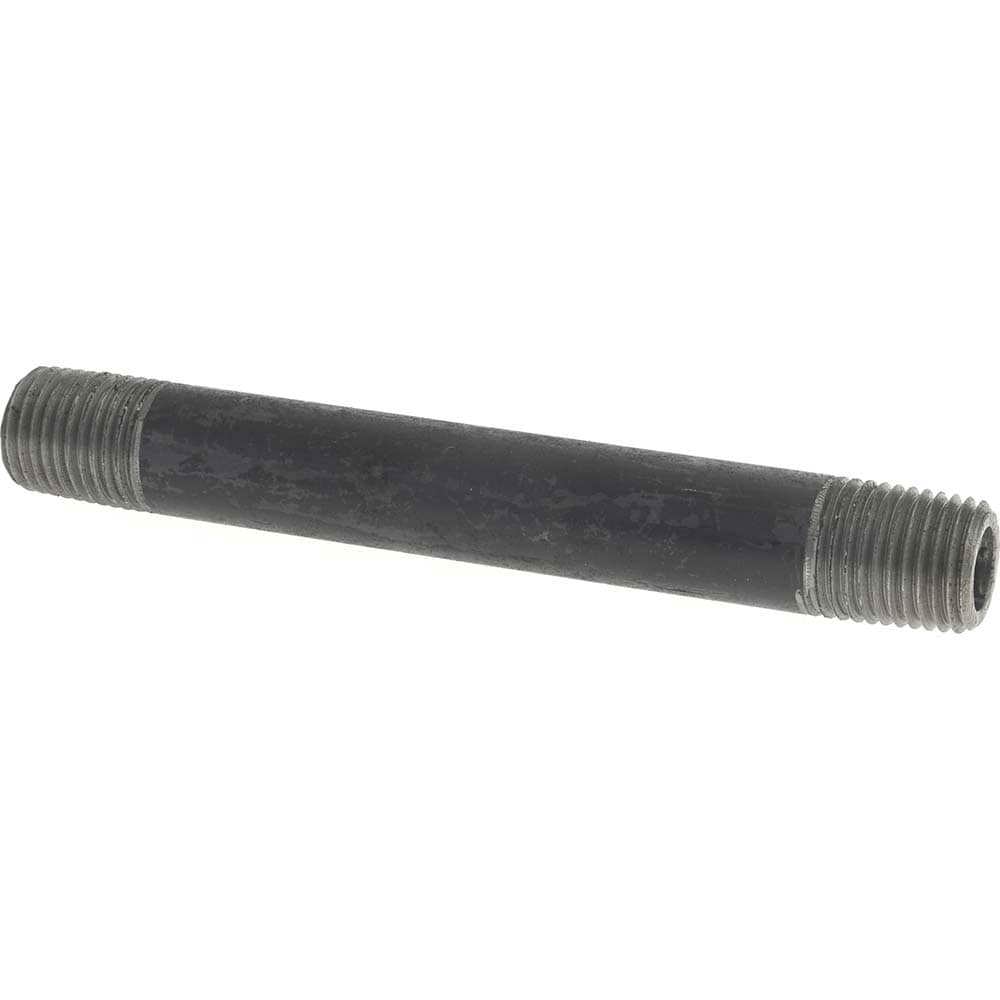 Black Pipe Nipple: 1/4