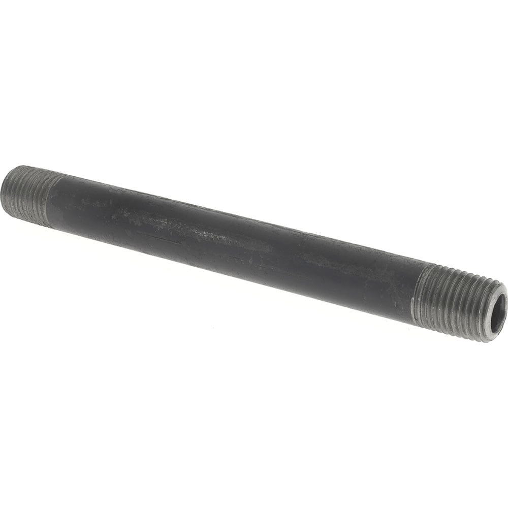 Black Pipe Nipple: 1/4