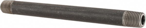 Black Pipe Nipple: 1/4