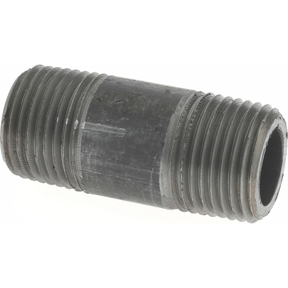 Black Pipe Nipple: 3/8