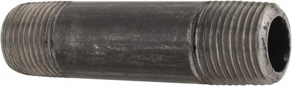 Black Pipe Nipple: 3/8