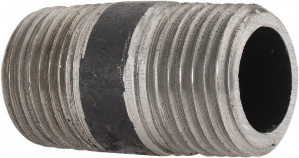 Black Pipe Nipple: 1/2