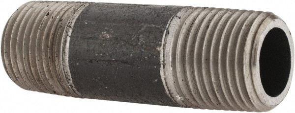 Black Pipe Nipple: 1/2