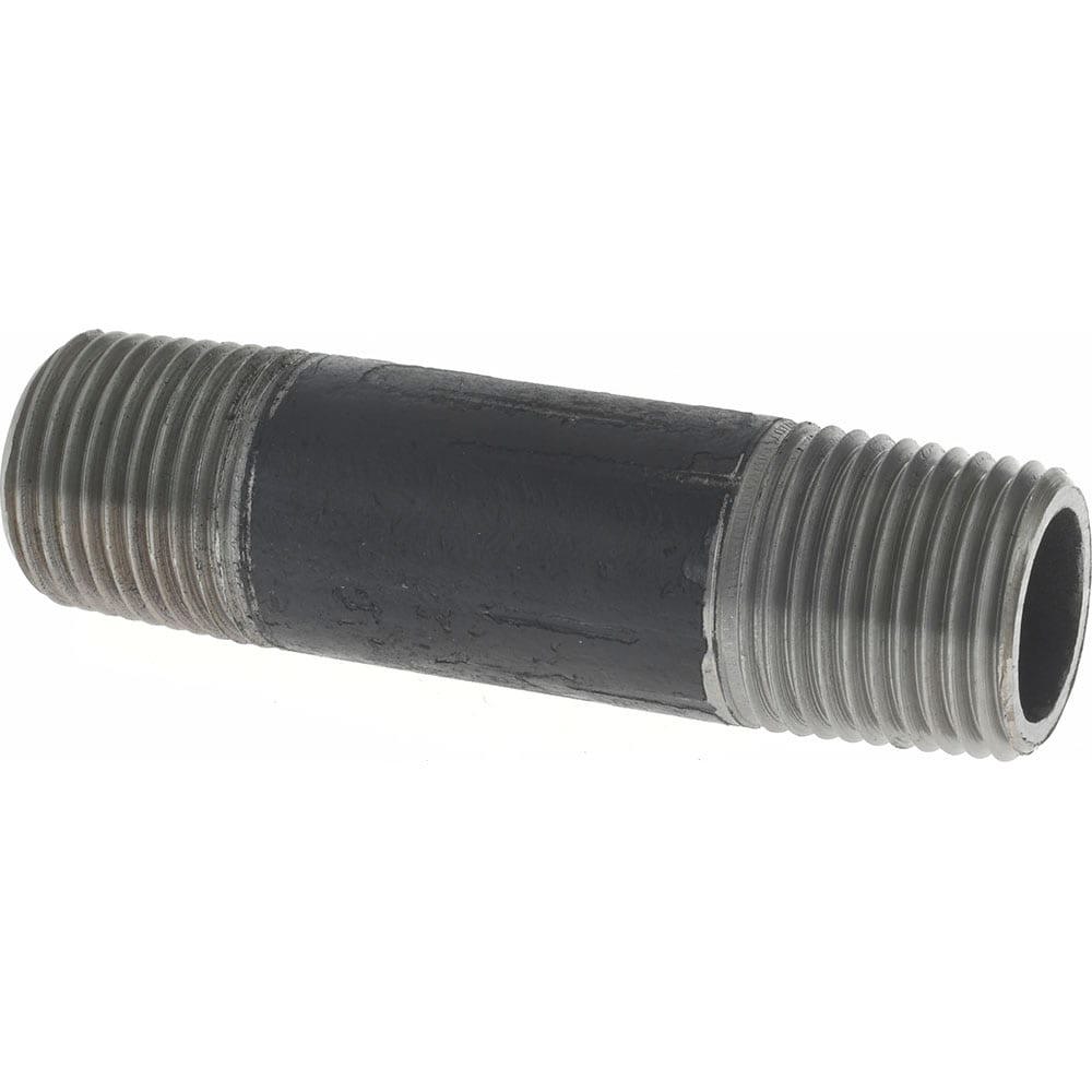 Black Pipe Nipple: 1/2