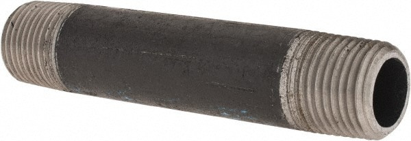 Black Pipe Nipple: 1/2