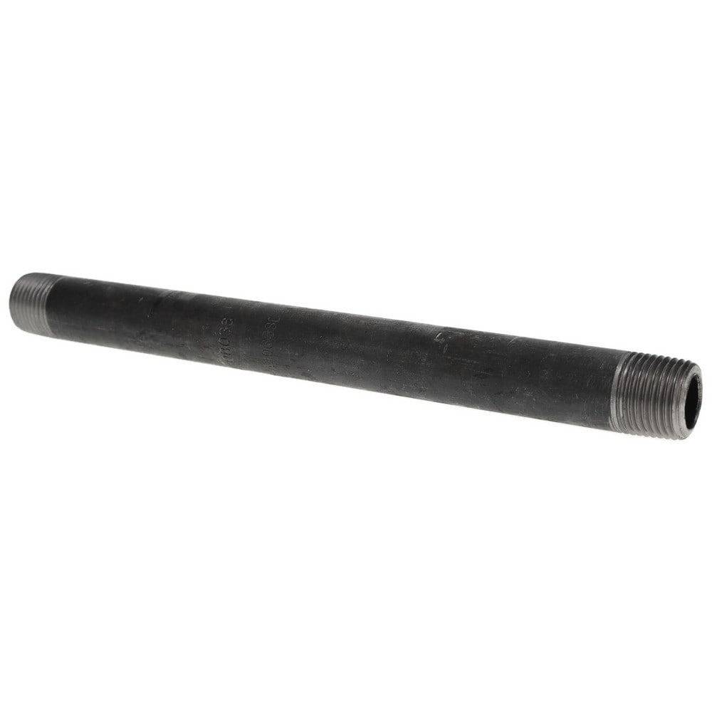Black Pipe Nipple: 1/2