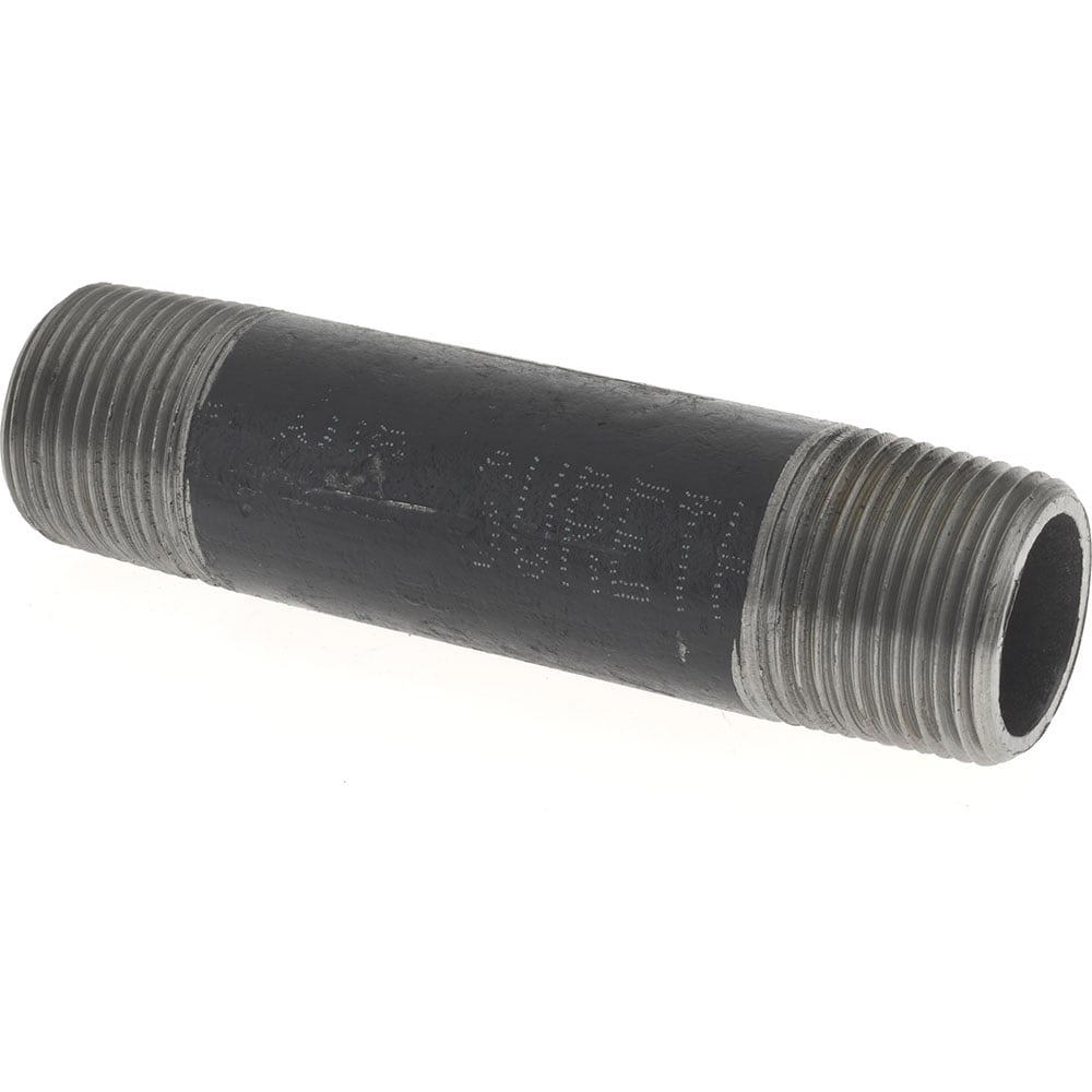 Black Pipe Nipple: 3/4