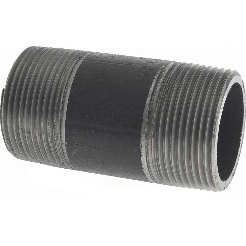 Black Pipe Nipple: 1-1/4