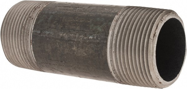 Black Pipe Nipple: 1-1/4