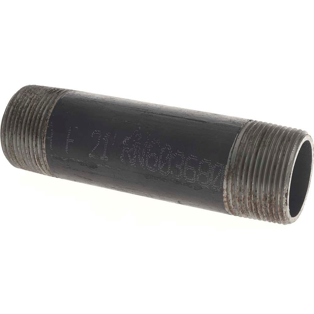 Black Pipe Nipple: 1-1/4