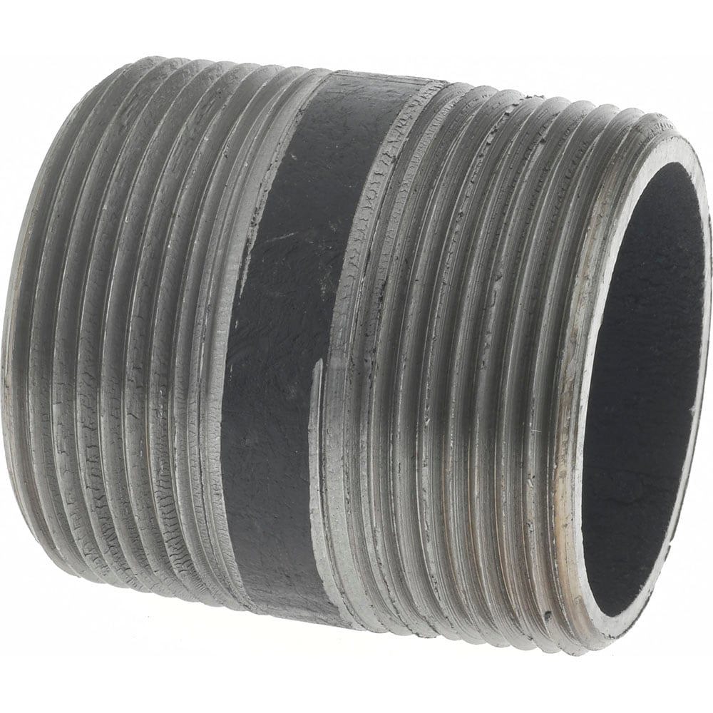 Black Pipe Nipple: 1-1/2