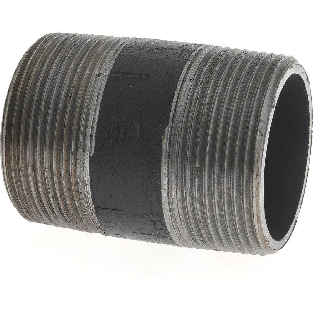 Black Pipe Nipple: 1-1/2