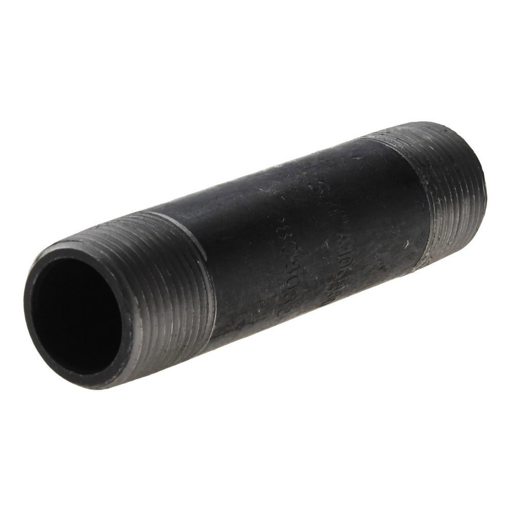 Black Pipe Nipple: 3/4