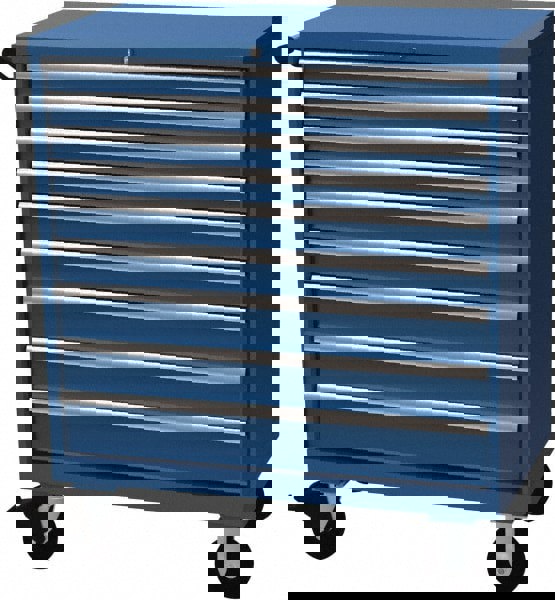 Steel Tool Roller Cabinet: 9 Drawers