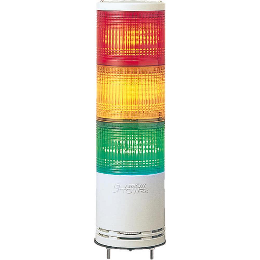 Stackable Tower Light Modules; Light Module Type: Light Module ; Light Type: Steady; Flashing ; Light Color: Red; Orange; Green ; Lamp Type: LED ; Lamp Life: 40000 ; Voltage: 100.00; 240.00