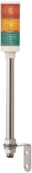 LED Lamp, Green, Orange, Red, Steady, Preassembled Stackable Tower Light Module Unit