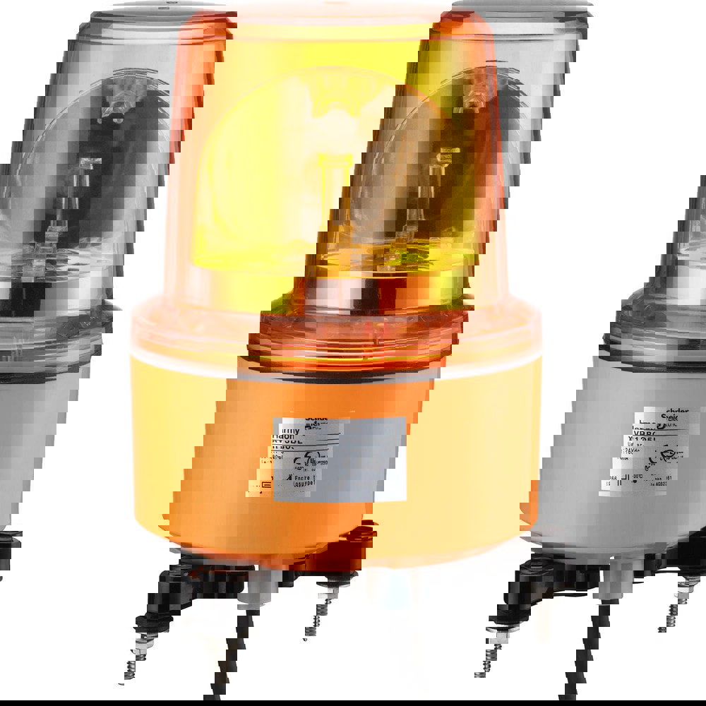 Rotating & Steady Lights; Light Type: Rotating Beacon ; Lens Color: Orange ; Lamp Type: LED ; Voltage: 120.00 ; Lamp Life: 40000 ; Amperage: 42.0000mA