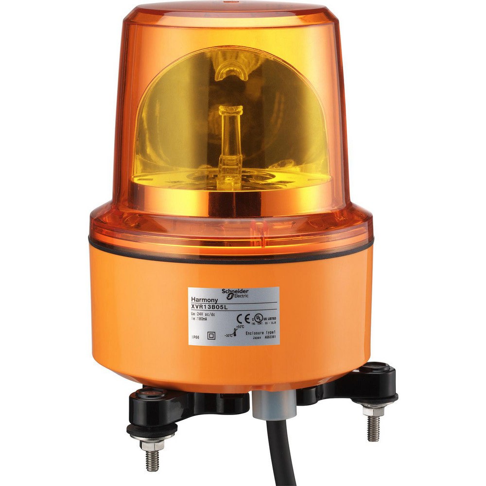 Rotating & Steady Lights; Light Type: Rotating Beacon ; Lens Color: Orange ; Lamp Type: LED ; Voltage: 230.00 ; Lamp Life: 40000 ; Amperage: 22.0000mA