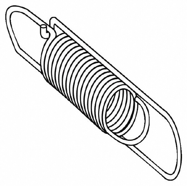 7.2 Inch Long, Limit Switch End Spring