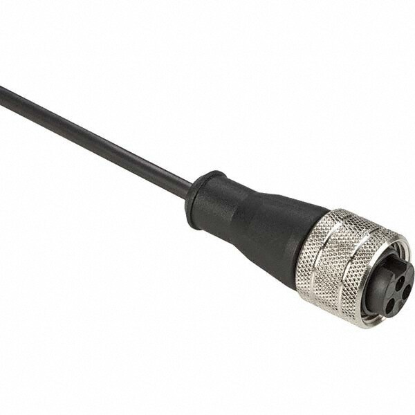6 Amp, 7/8-16 UN 3 Pin Female Straight Cordset Sensor and Receptacle