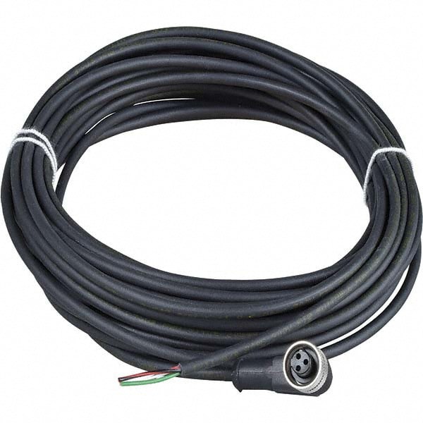 4 Amp, 1/2-20 UNF 3 Pin Elbowed Female Cordset Sensor and Receptacle