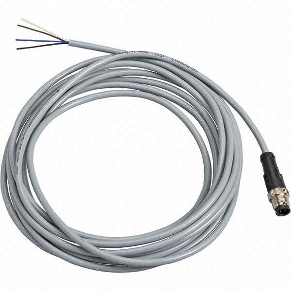 3 Amp, M12 4 Pin Male Straight Cordset Sensor and Receptacle