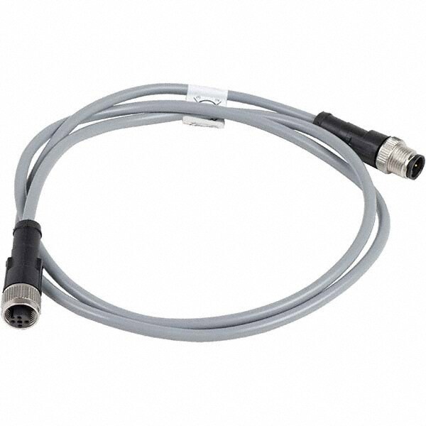 3 Amp, M12 4 Pin Female Straight (End 2), M12 4 Pin Male Straight (End 1) Jumper Cable Sensor and Receptacle