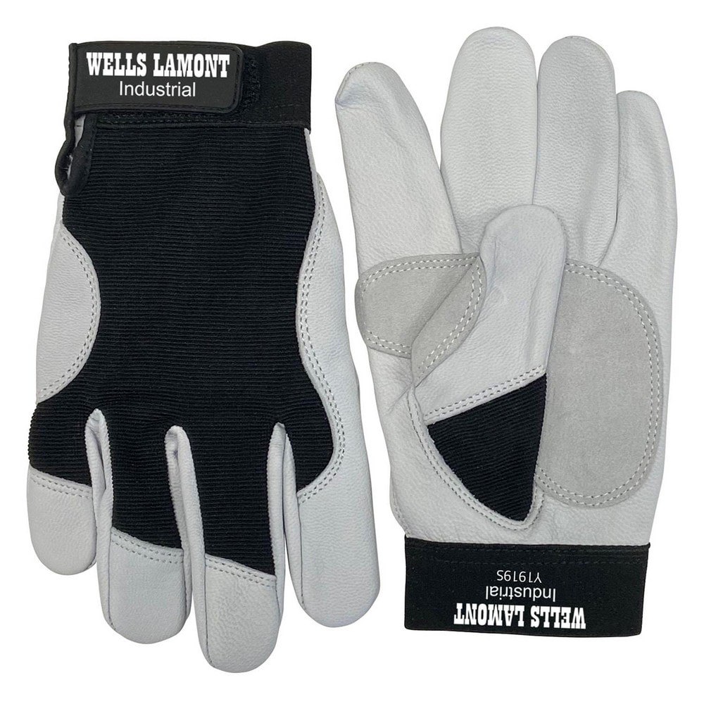 Welder's & Heat Protective Gloves; Primary Material: Leather ; Size: X-Large ; Coating Coverage: Palm & Thumb ; Lining: Lined ; Back Material: Spandex ; Hand: Pair