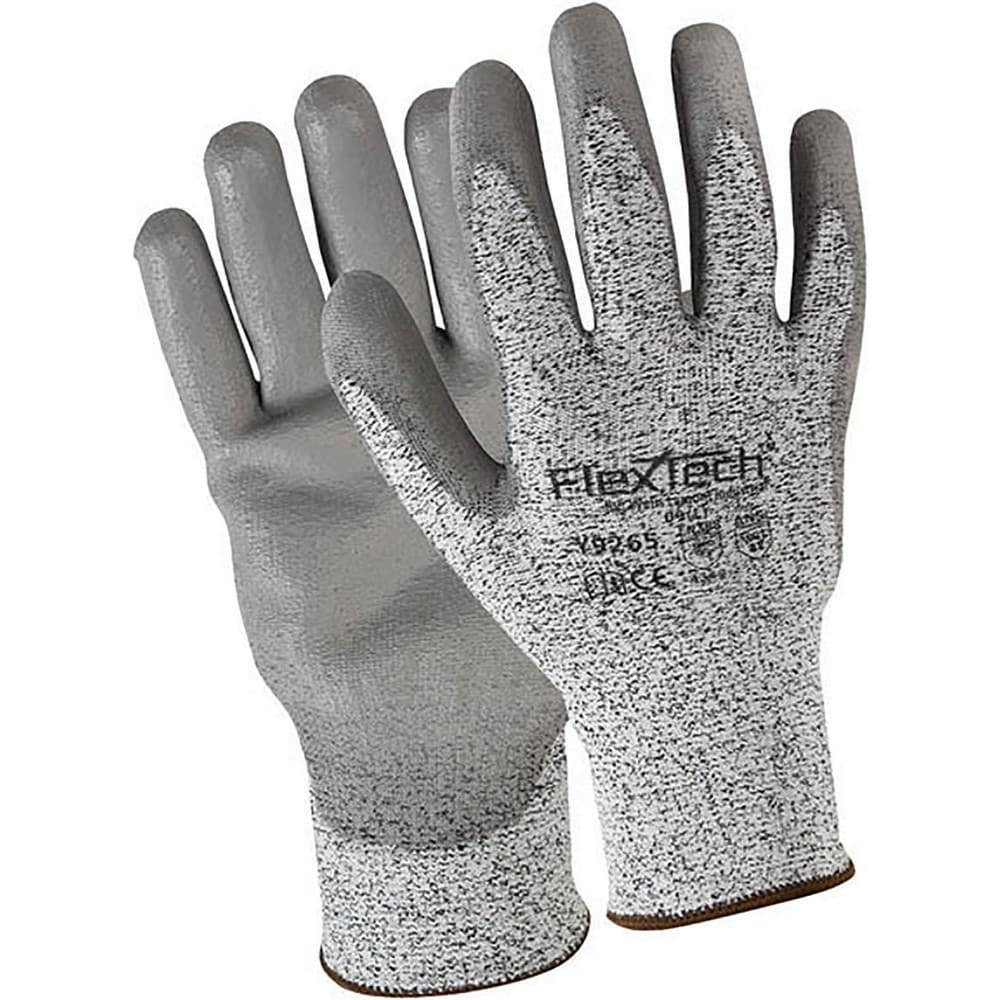 Cut, Puncture & Abrasive-Resistant Gloves: Size L, ANSI Cut A2, ANSI Puncture 3, Polyurethane, Polyethylene