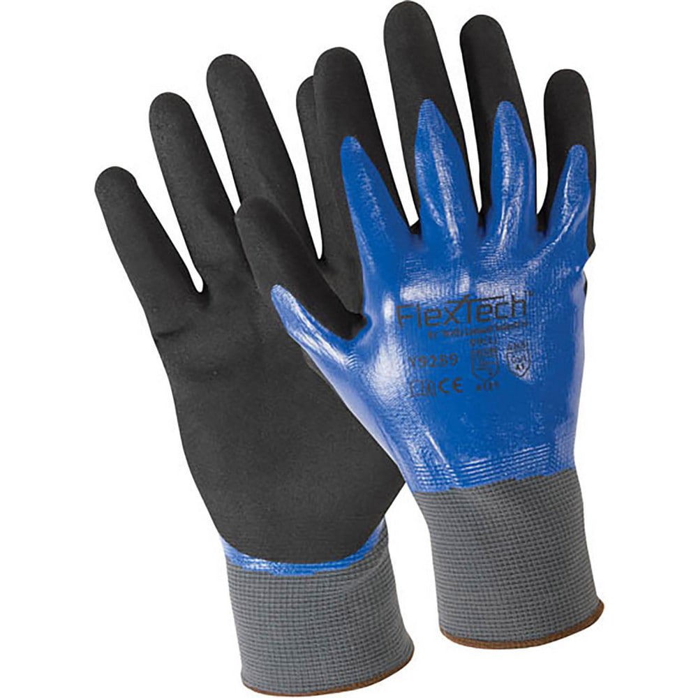 Cut, Puncture & Abrasion-Resistant Gloves: FlexTech Y9289, ANSI Cut A1, ANSI Puncture 2, Nitrile & Acrylonitrile Butadiene Nitrile, Synthetic