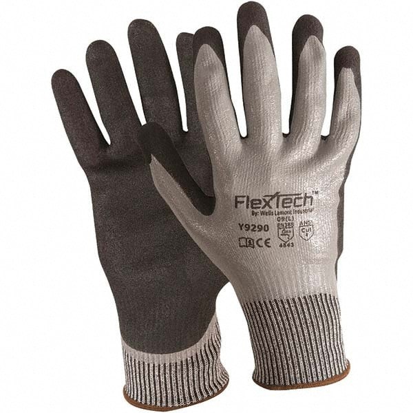 Cut-Resistant Gloves: Size X-Large, ANSI Cut A5, ANSI Puncture 4, Nitrile, Series Y9290