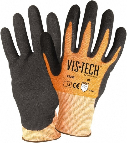 Cut, Puncture & Abrasive-Resistant Gloves: Size 2XL, ANSI Cut A4, ANSI Puncture 4, Nitrile, Dyneema