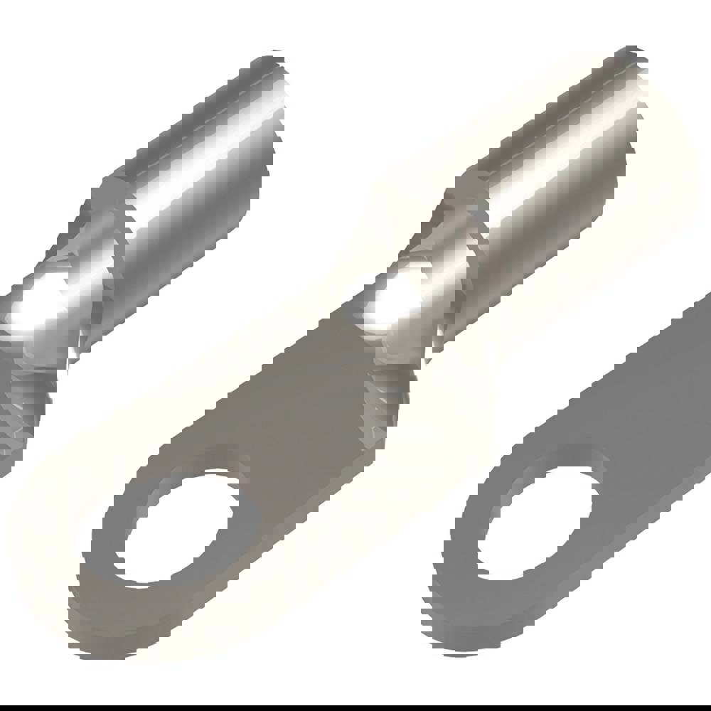 Ring Tongue Ring Terminal: Non-Insulated, 4 (Strand) AWG, Compression Connection
