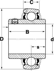 Insert Bearings; Race Width: 0.7480 (Decimal Inch)