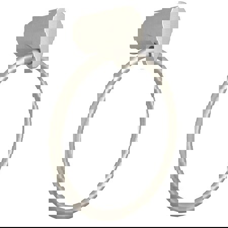 Round Closed Towel Ring in Brushed Nickel