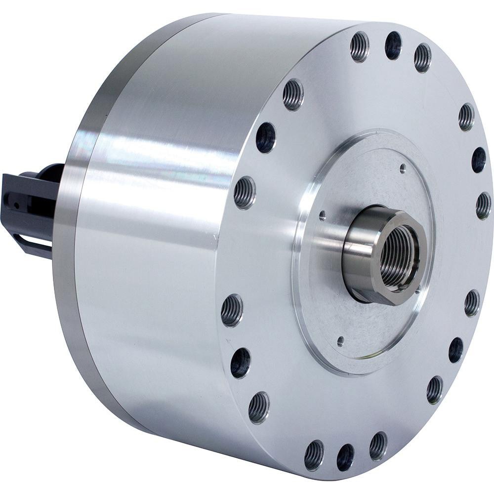 Closed-Center Hydraulic Lathe Cylinders; Piston Push Force: 193kN ; Piston Pull Force: 180kN ; Coolant Collector: No ; Maximum Rpm: 5500.000 ; Maximum Operating Pressure: 4kgf/cm2 ; Overall Width: 24