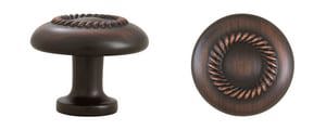 1-1/4 DIA CAB KNOB W/ SCRW ORBR
