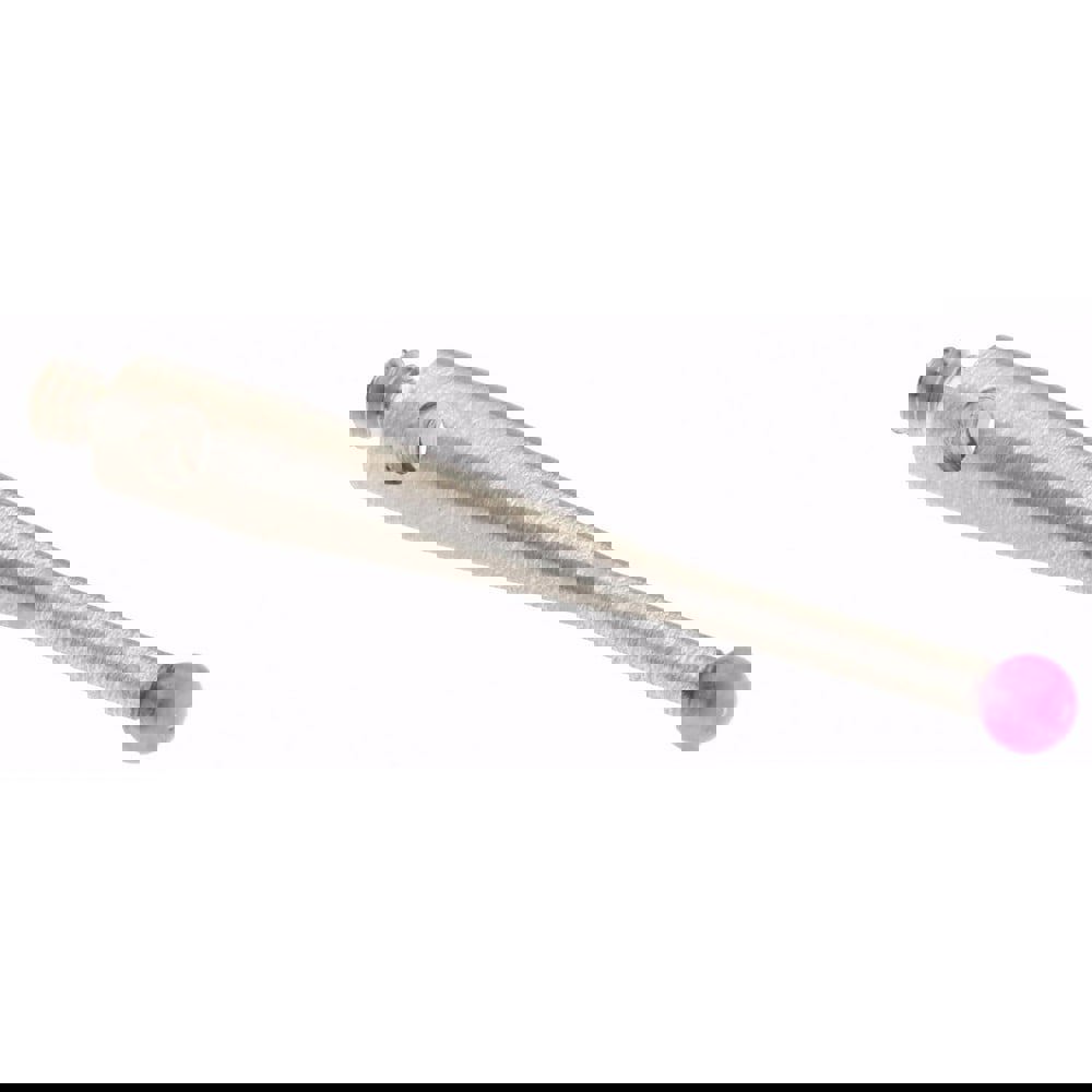 CMM Ball Stylus: 2 mm Ball Dia, 20 mm OAL, M2, M2