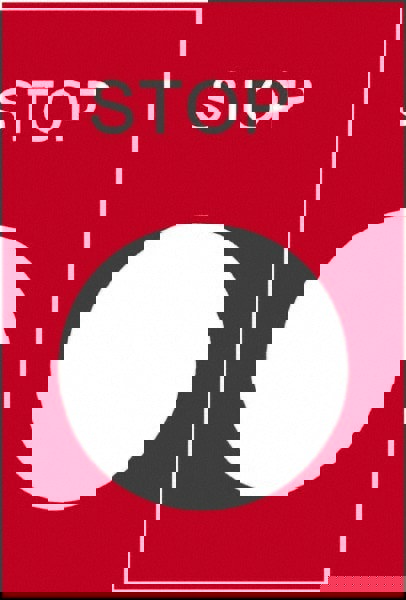 Rectangular, PVC Legend Plate - Stop