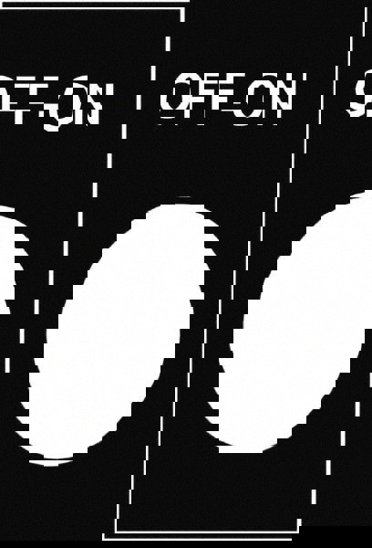 Rectangular, PVC Legend Plate - Off-On