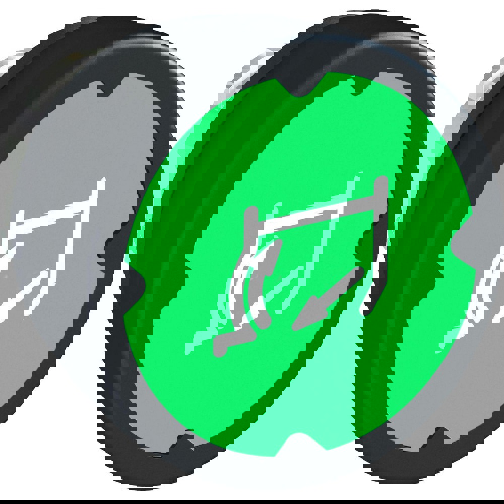 Pushbutton Switch Accessories; Switch Accessory Type: Push-Button Head ; For Use With: Push Button Switches ; Pushbutton Type: Flush ; Pushbutton Shape: Round ; Color: Green ; Operator Illumination: Non-Illuminated