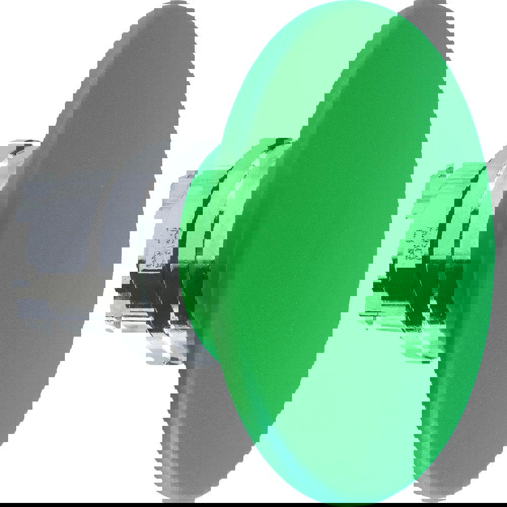 Pushbutton Switch Accessories; Switch Accessory Type: Push-Button Head ; For Use With: Push Button Switches ; Pushbutton Type: Extended (Mushroom Head) ; Pushbutton Shape: Round ; Color: Green ; Operator Illumination: Non-Illuminated