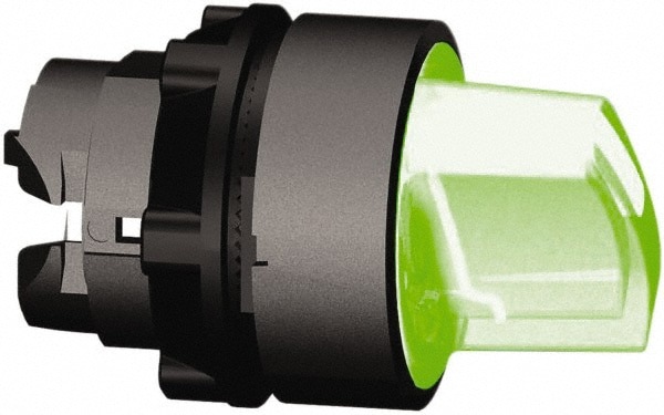 Selector Switch Only: 3 Positions, Momentary (MO), Green Handle