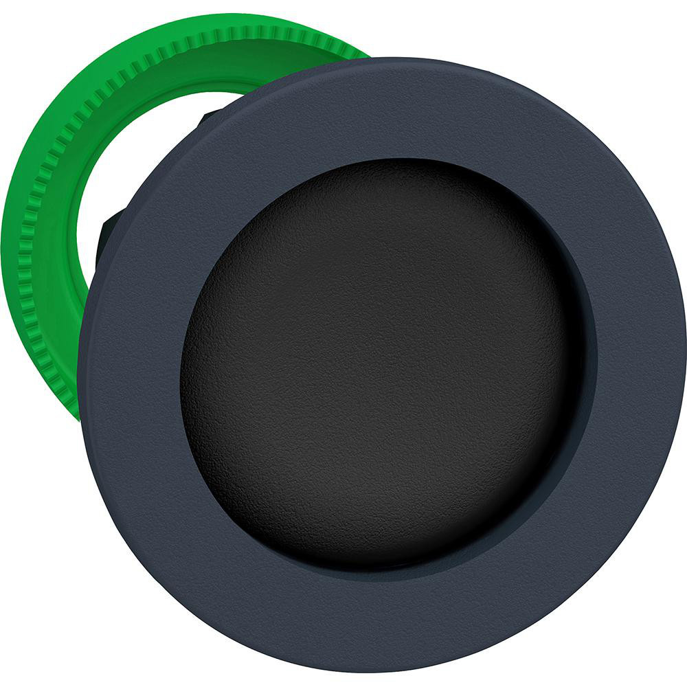 Pushbutton Switch Accessories; Switch Accessory Type: Push-Button Head ; For Use With: Push Button Switches ; Pushbutton Type: Flush; Recessed ; Pushbutton Shape: Round ; Color: Black ; Operator Illumination: Non-Illuminated