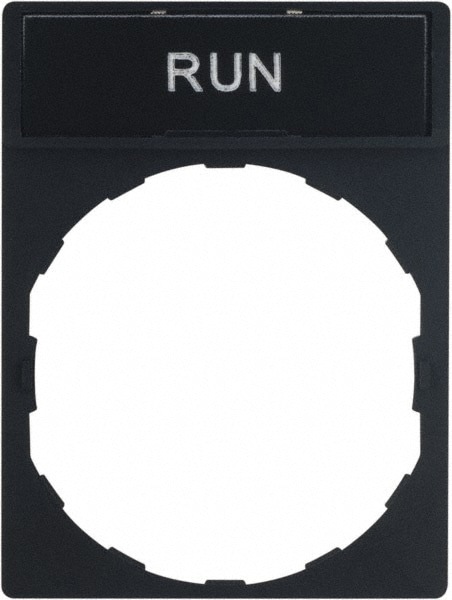Rectangular, Legend Plate - Run