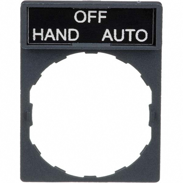 Rectangular, Legend Plate - Auto-Off-Hand