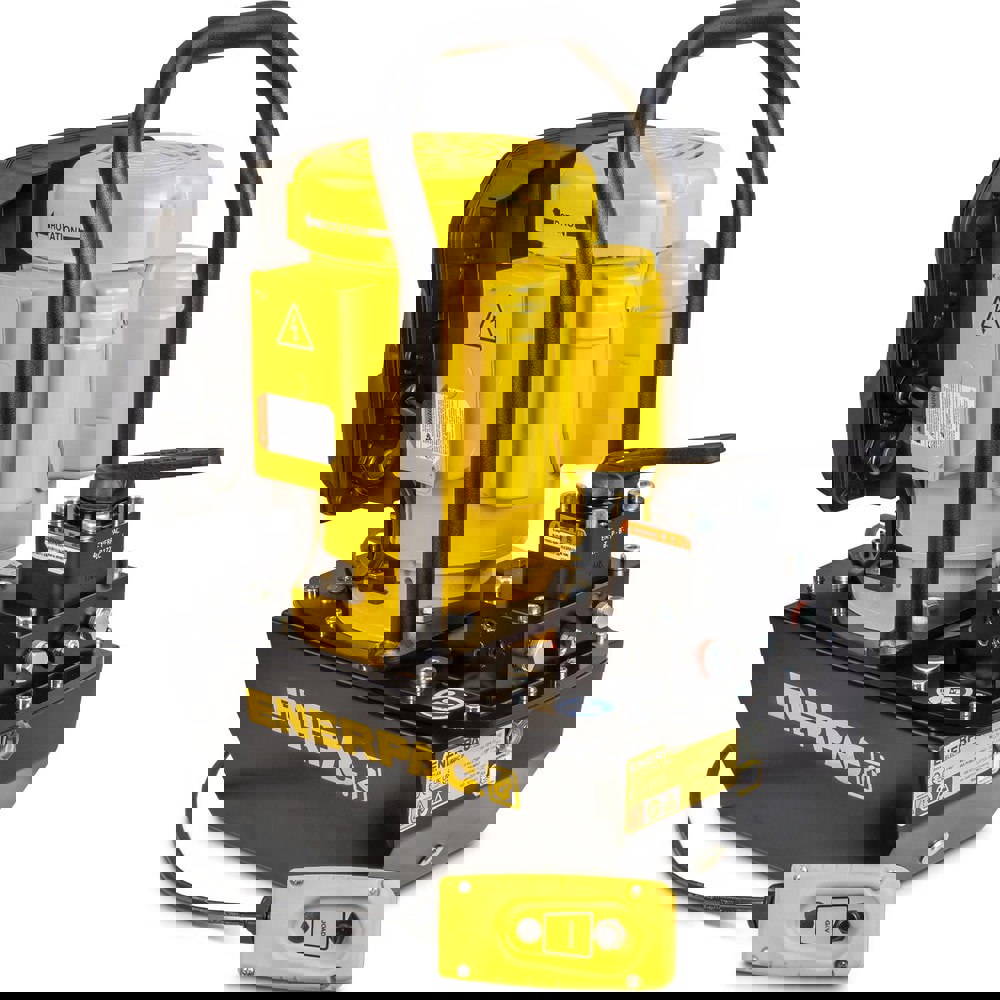 Power Hydraulic Pumps & Jacks; Type: Electric Hydraulic Pump ; 1st Stage Pressure Rating: 10000psi ; 2nd Stage Pressure Rating: 10000psi ; Pressure Rating (psi): 10000 ; Oil Capacity: 1.8 gal ; Actuation: Single Acting