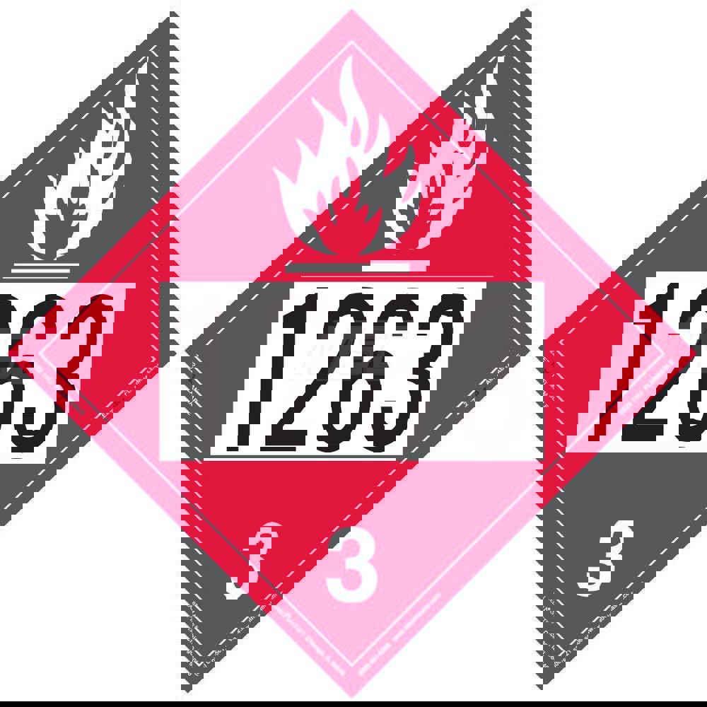 DOT Placards & Holders; Legend: Flammable Liquid ; Type: Placard ; Material: Vinyl ; Overall Height: 10.75 ; Legend Color: Red ; Message or Graphic: Flammable Liquid