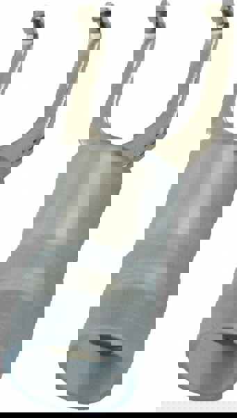 Flanged Fork Terminal: Blue, Nylon, Partially Insulated, #6 Stud, Crimp