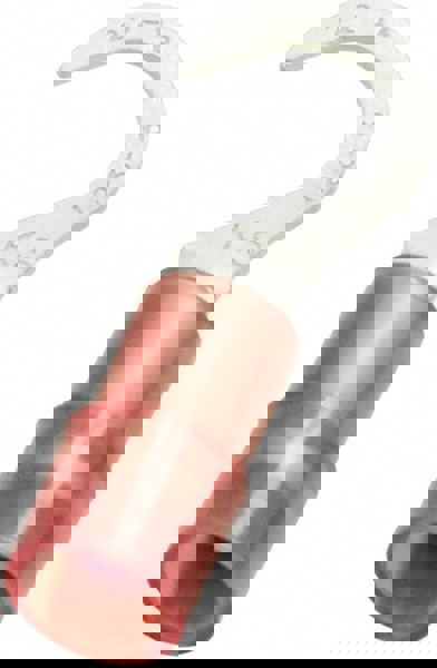 Hook Ring Terminal: Partially Insulated, 16 to 14 AWG, Crimp Connection
